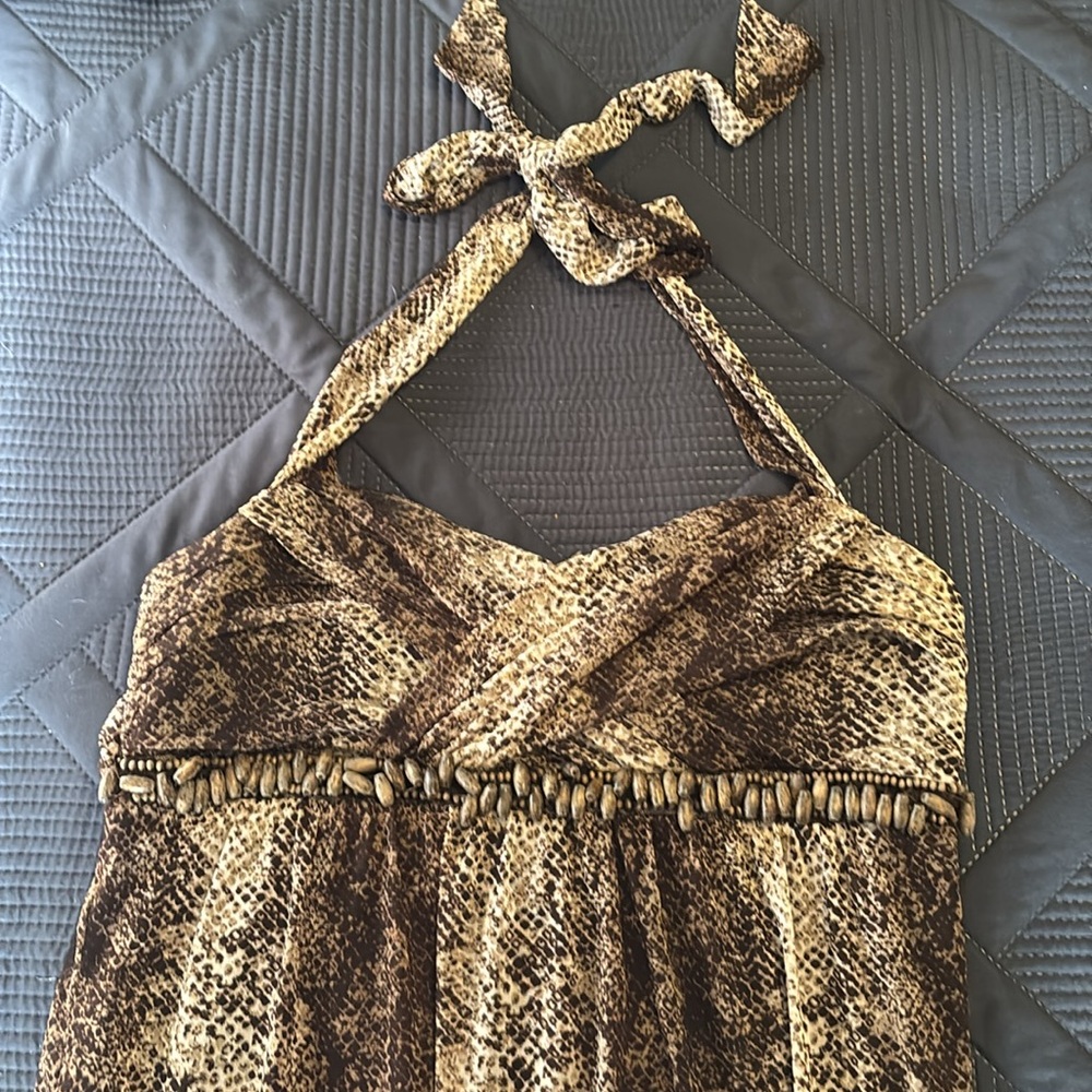 Hawt 🔥 Halter Style Animal Print Dress-Lined